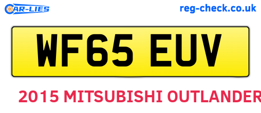 WF65EUV are the vehicle registration plates.