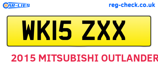 WK15ZXX are the vehicle registration plates.