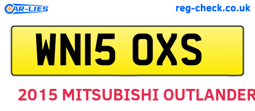 WN15OXS are the vehicle registration plates.