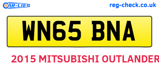 WN65BNA are the vehicle registration plates.