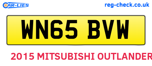 WN65BVW are the vehicle registration plates.