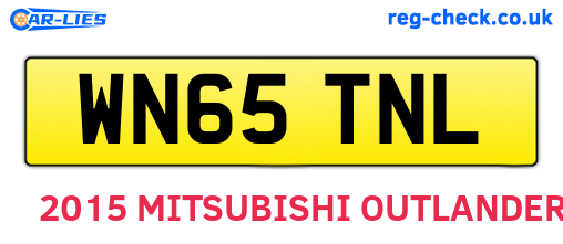 WN65TNL are the vehicle registration plates.