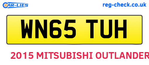 WN65TUH are the vehicle registration plates.