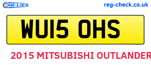 WU15OHS are the vehicle registration plates.