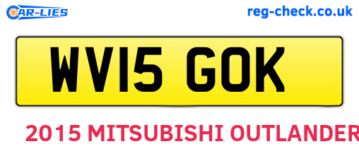 WV15GOK are the vehicle registration plates.