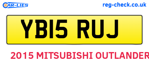 YB15RUJ are the vehicle registration plates.
