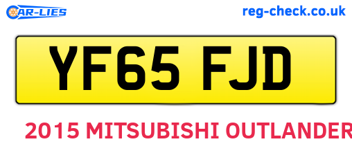 YF65FJD are the vehicle registration plates.