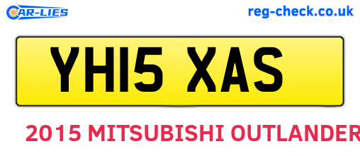 YH15XAS are the vehicle registration plates.