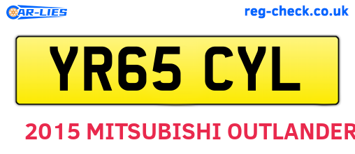 YR65CYL are the vehicle registration plates.