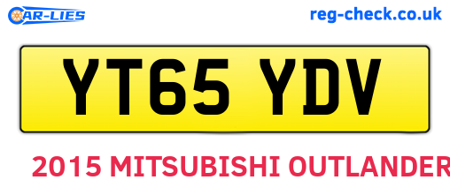 YT65YDV are the vehicle registration plates.
