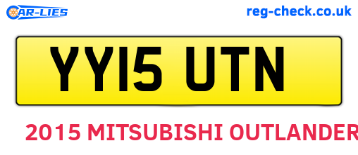 YY15UTN are the vehicle registration plates.