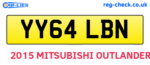 YY64LBN are the vehicle registration plates.