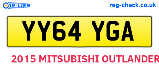 YY64YGA are the vehicle registration plates.