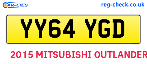 YY64YGD are the vehicle registration plates.