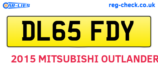 DL65FDY are the vehicle registration plates.