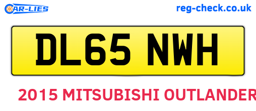 DL65NWH are the vehicle registration plates.