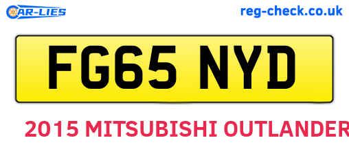 FG65NYD are the vehicle registration plates.