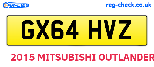 GX64HVZ are the vehicle registration plates.