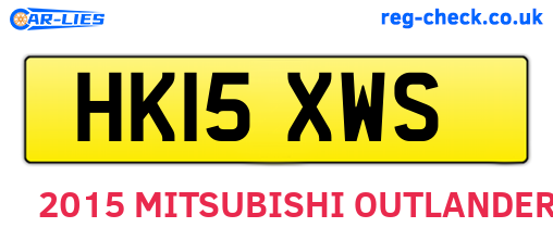 HK15XWS are the vehicle registration plates.