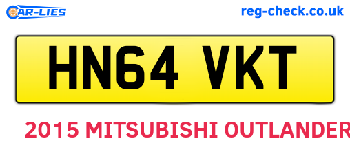 HN64VKT are the vehicle registration plates.