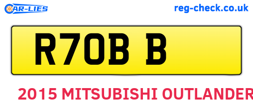 R7OBB are the vehicle registration plates.