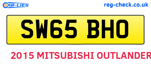 SW65BHO are the vehicle registration plates.