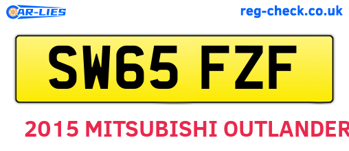 SW65FZF are the vehicle registration plates.