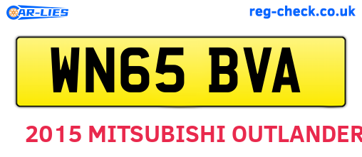 WN65BVA are the vehicle registration plates.