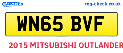 WN65BVF are the vehicle registration plates.