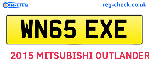 WN65EXE are the vehicle registration plates.