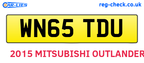WN65TDU are the vehicle registration plates.