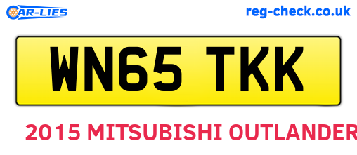 WN65TKK are the vehicle registration plates.