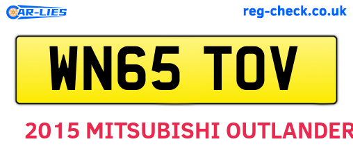 WN65TOV are the vehicle registration plates.