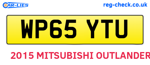 WP65YTU are the vehicle registration plates.