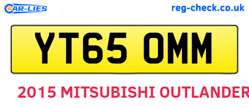 YT65OMM are the vehicle registration plates.