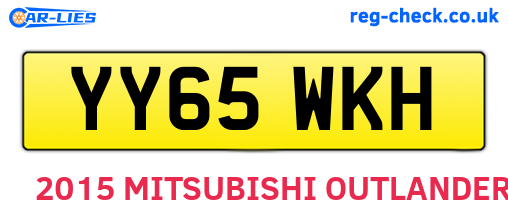 YY65WKH are the vehicle registration plates.