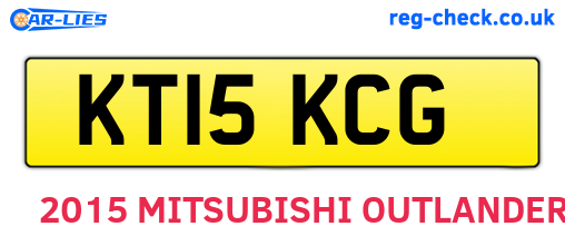 KT15KCG are the vehicle registration plates.