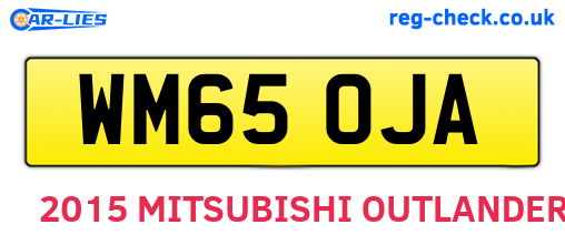 WM65OJA are the vehicle registration plates.
