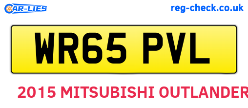 WR65PVL are the vehicle registration plates.