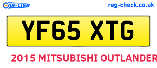 YF65XTG are the vehicle registration plates.