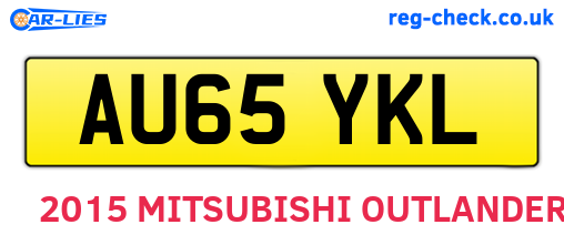 AU65YKL are the vehicle registration plates.
