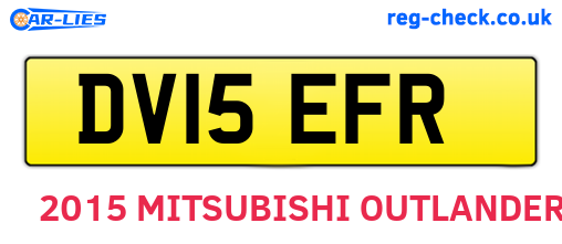 DV15EFR are the vehicle registration plates.