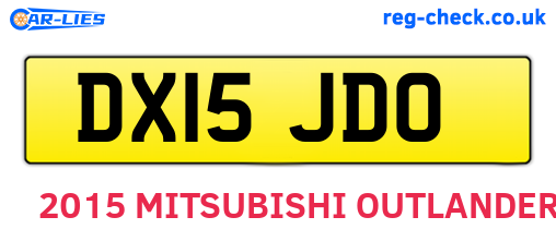 DX15JDO are the vehicle registration plates.