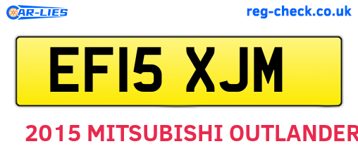 EF15XJM are the vehicle registration plates.