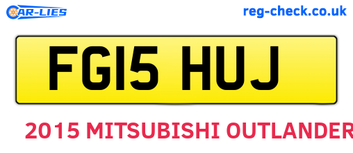 FG15HUJ are the vehicle registration plates.