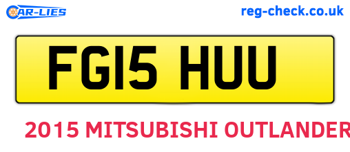 FG15HUU are the vehicle registration plates.