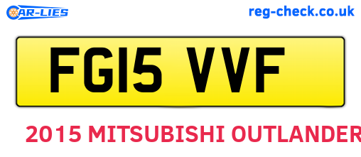 FG15VVF are the vehicle registration plates.