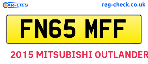 FN65MFF are the vehicle registration plates.