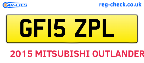 GF15ZPL are the vehicle registration plates.