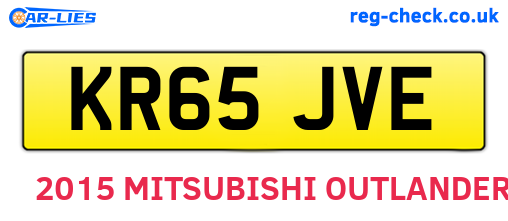 KR65JVE are the vehicle registration plates.